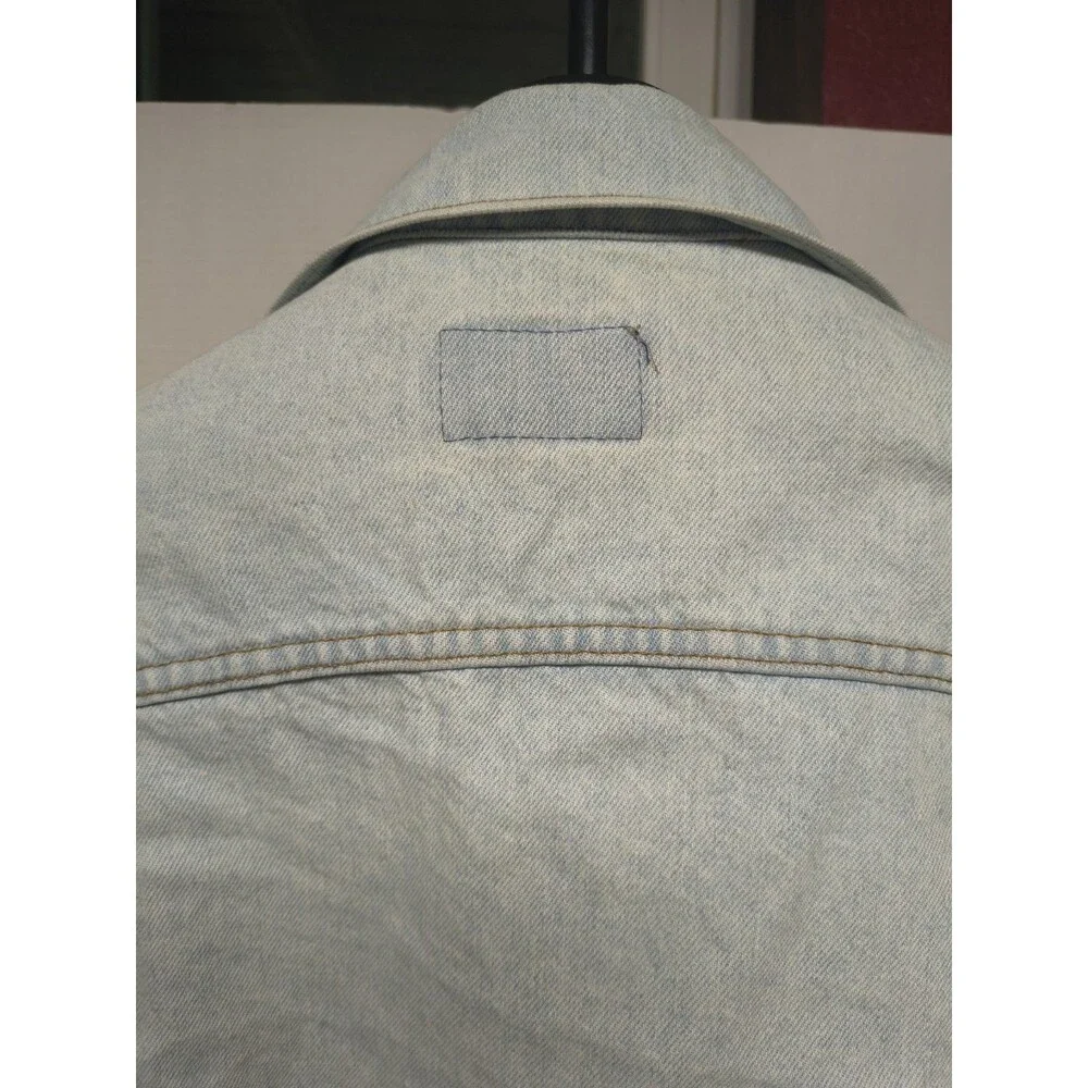 Vintage 1988 LEVI'S 70507 0234 Jean Jacket Size L USA Trucker Denim Light Blue